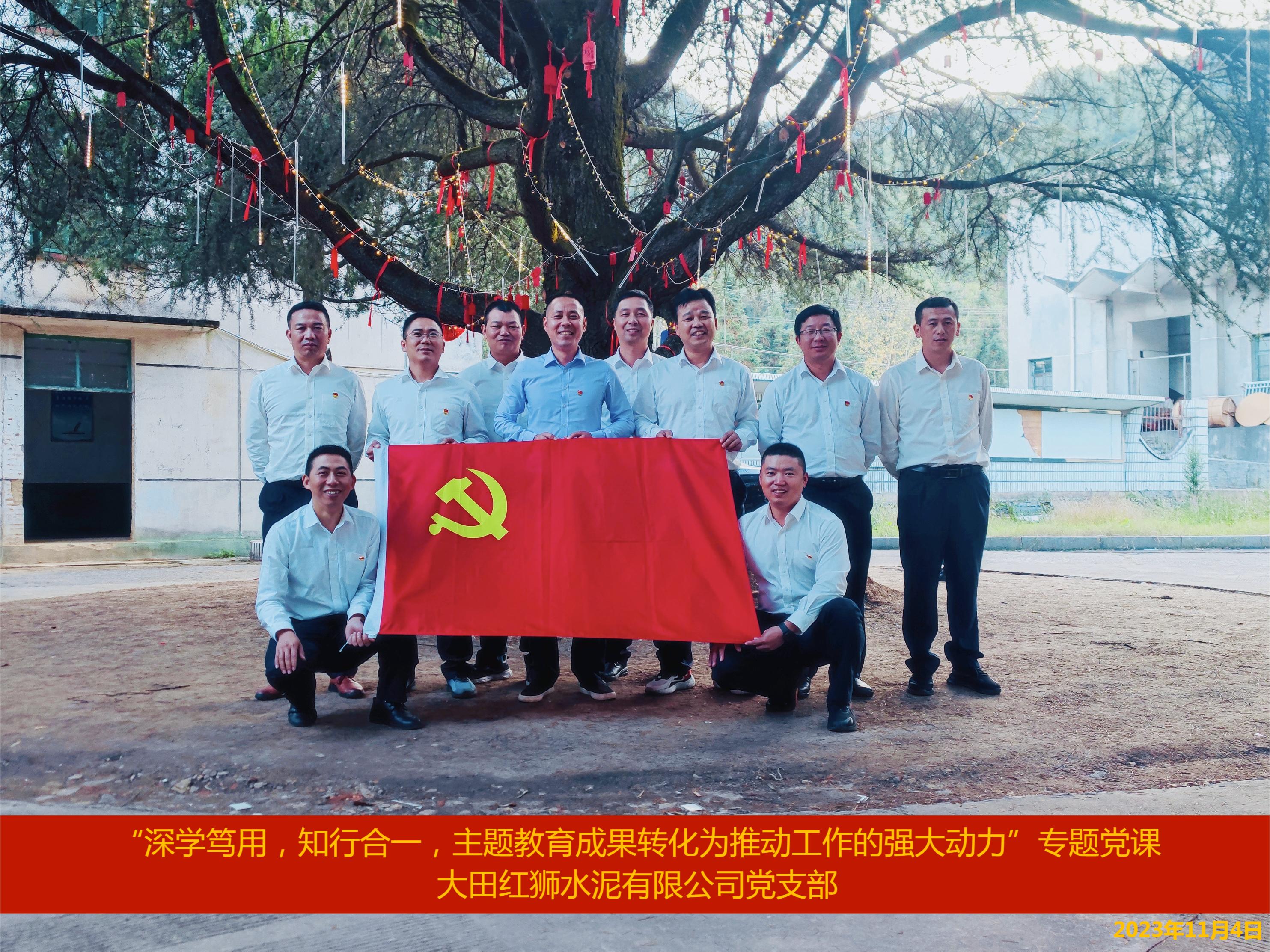 把主題教育成果轉(zhuǎn)化為推動(dòng)工作的強(qiáng)大動(dòng)力——大田紅獅黨支部組織開展主題教育專題黨課